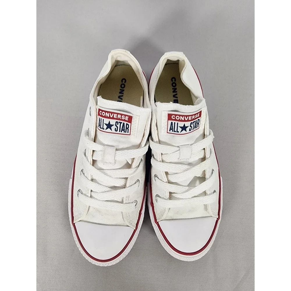 Converse Chuck Taylor All Star Low Top White Canvas Youth Sneakers 3J256 Size 2